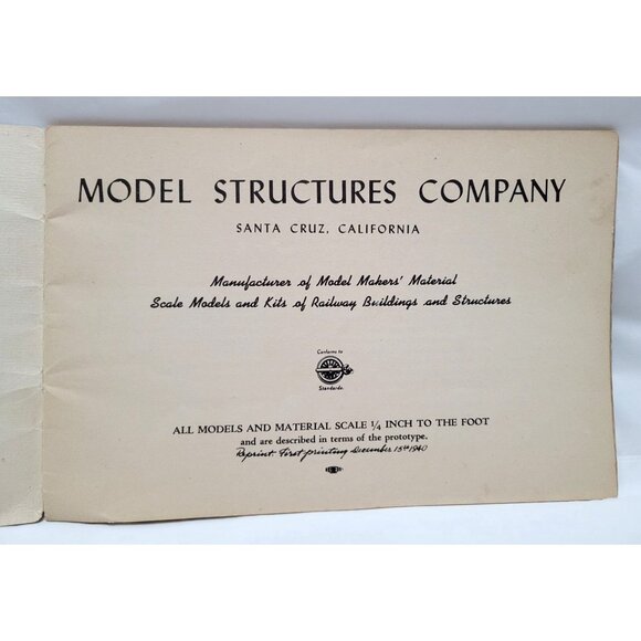 Vintage 1947 Model Structures Co. Catalog Number One - READ - Picture 6 of 7